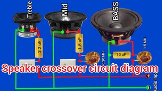 🔊 🔊 Speaker crossover circuit diagram #khairunelectronicsbd