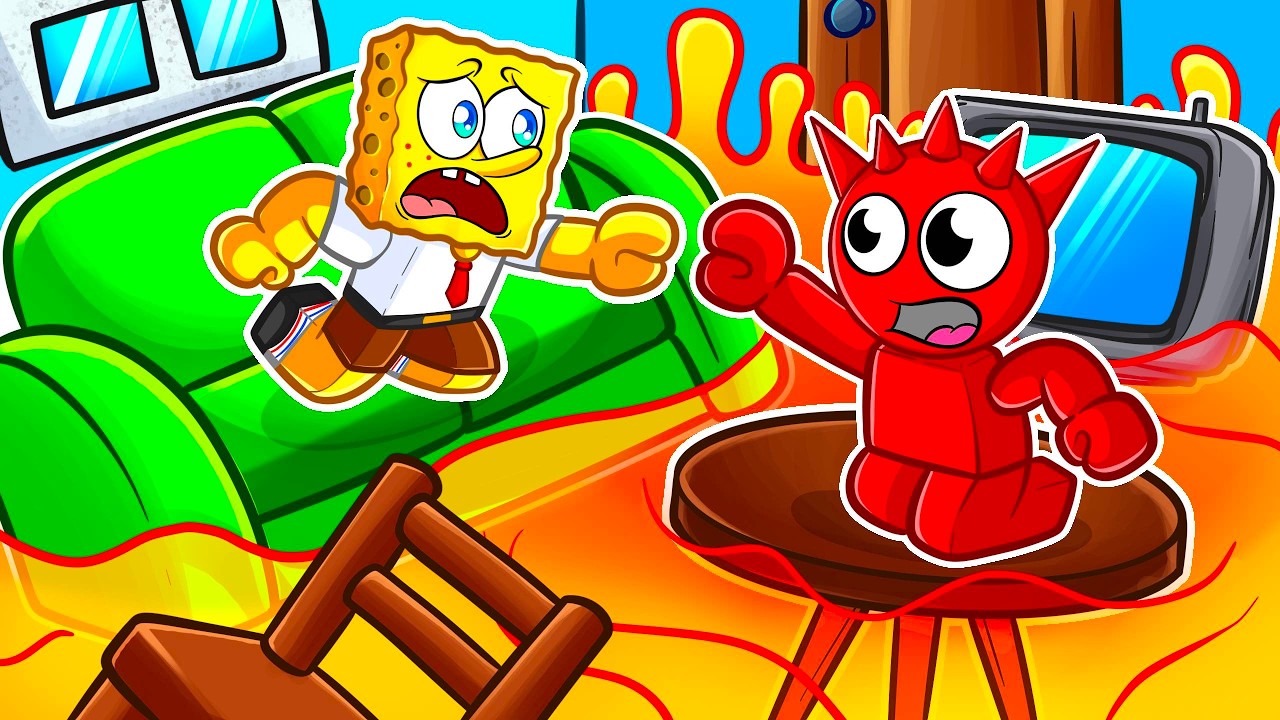 Roblox ПРЫГАЙ НА ПОЛ — ЭТО ЛАВА!