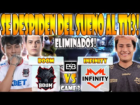 BOOM VS INFINITY BO3[GAME 3]ELIMINACION-PAKAZS, DARKMAGO VS LUMIERE- THE INTERNATIONAL 13 SA- ESB