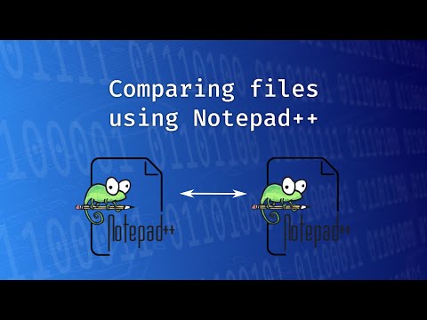 Comparing files using Notepad++