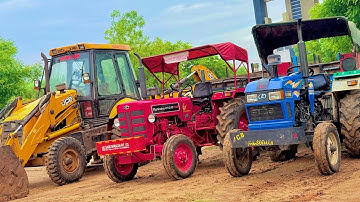 JCB 3dx Xpert Backhoe Loading Trolley in Mud | Eicher Specs | Mahindra | Kubota Specs| Eicher Modals