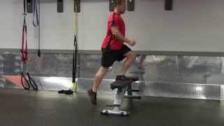 Step Up Knee Raise
