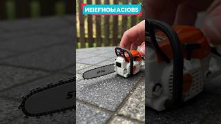 STIHL MINI CHAINSAW actually spliced wood 🪵🪵