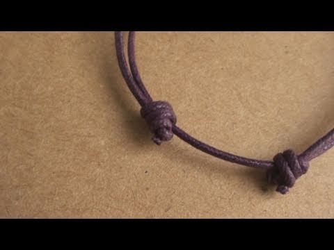 Pulsera de cabo [FACIL] -  nudos corredizos