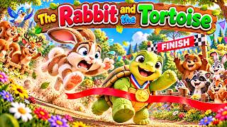 🐰🐢 The Rabbit and the Tortoise Race!   Slow and Steady Wins the Race 🌈🏆   Hello Kids TV screenshot 3