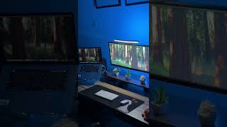 This never gets old. #setupvibes #lights #workspace #satisfying #foryou