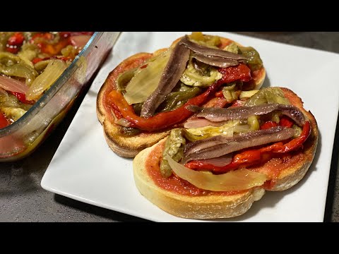 Rápido y fácil - Escalivada en tostas