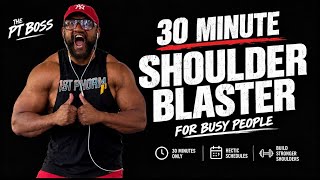 30 Minute Shoulder Workout | Build Bigger Shoulders With a Busy Schedule