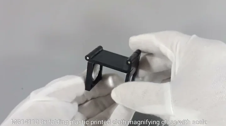 8X Folding Plastic Printing fabric linen tester Magnifying Glass with scale