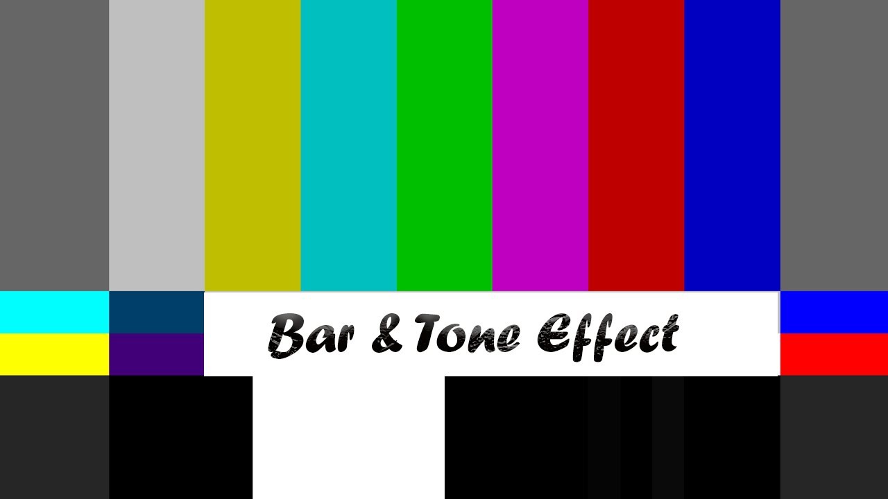 How to make bar and tone effect in premiere pro YouTube