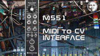 The Moon Modular M551 MIDI to CV Interface