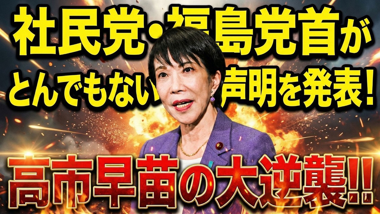 【緊急速報】社民党が崩壊危機…福島氏会見で“衝撃発言”連発！？
