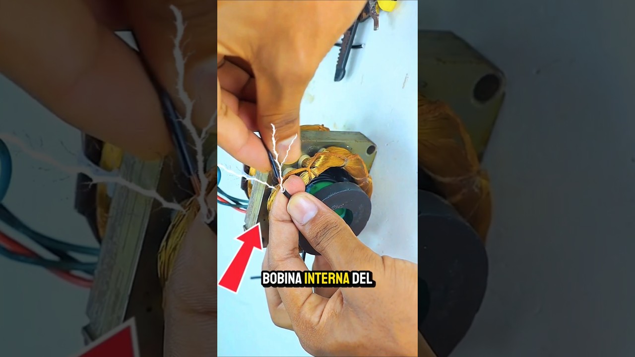 mira como hacer una bobina casera para tus inventos con luz led..