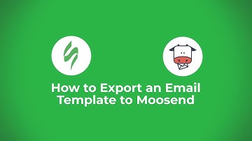 How to create an email template with Stripo and export it to Moosend