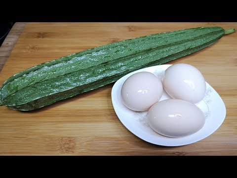 Loofah and eggs are too fragrant, do not fry, do not cook soup