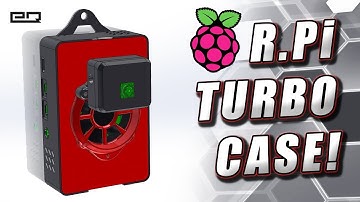 Raspberry Pi 4B TURBO Case With Integrated Camera Mount (3D Printable - Great for Octoprint!)