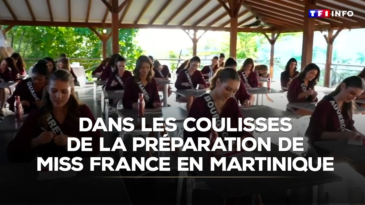 Dans les coulisses de la préparation de Miss France en Martinique｜TF1 INFO