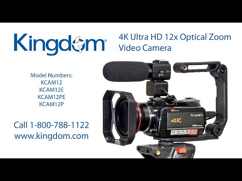 Kingdom 4K Ultra HD Optical Zoom Video Camera - KCAM12