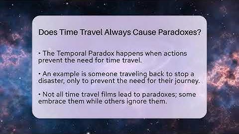 Does Time Travel Always Cause Paradoxes? - The SciFi Reel