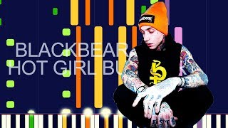 Blackbear - HOT GIRL BUMMER (PRO MIDI REMAKE) - "in the style of" chords