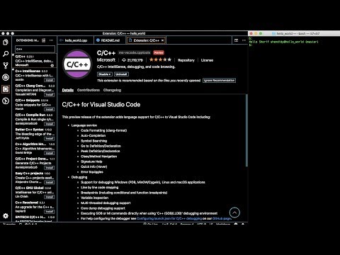 Developing a C++ app using Visual Studio Code and the terminal on MacBook