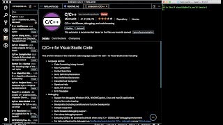 Developing a C++ app using Visual Studio Code and the terminal on MacBook