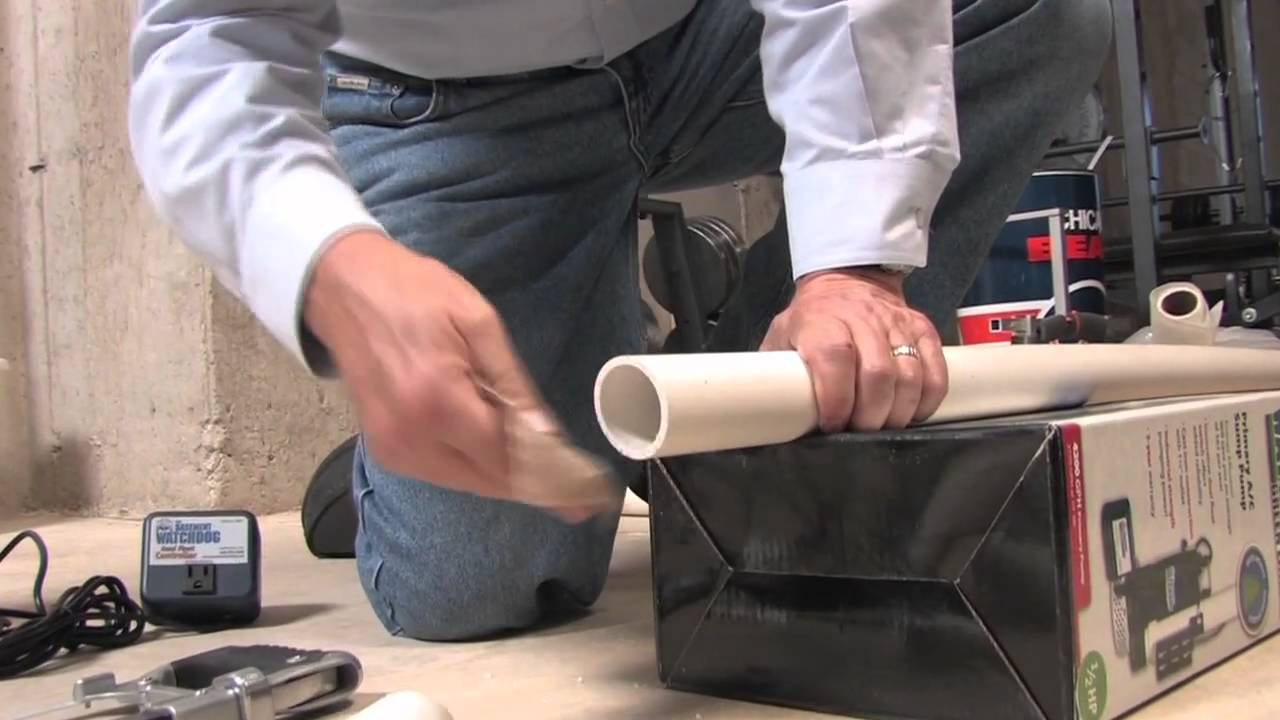 How to Cut and Glue PVC Pipes - Basement Watchdog - YouTube