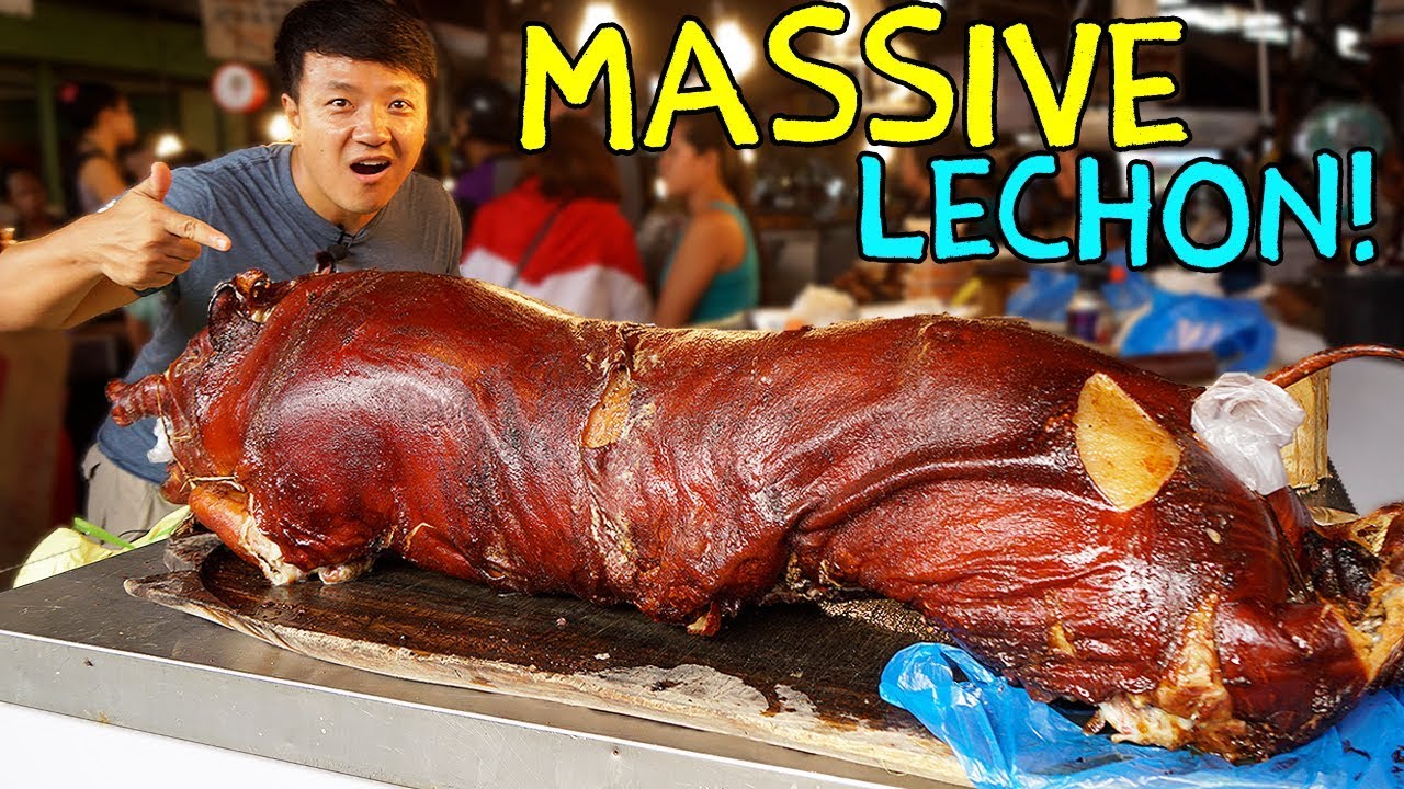MIND BLOWING Lechon(Roast Pig) in Cebu Philippines! First Time Trying Roast Suckling Pig | Strictly Dumpling