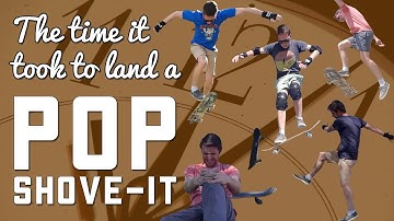 Pop Shove-it Progress - The time it took to learn from start to finish