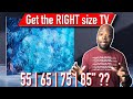 What's the BEST size TV for your room? | TVs Explained
