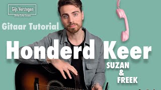 Suzan en Freek - Honderd Keer // Gitaar Tutorial (Chords)