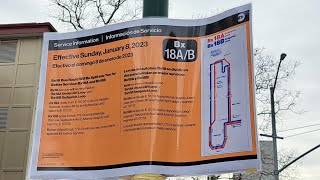 MTA: Last day of the BX18, First day of the BX18A and BX18B bus routes