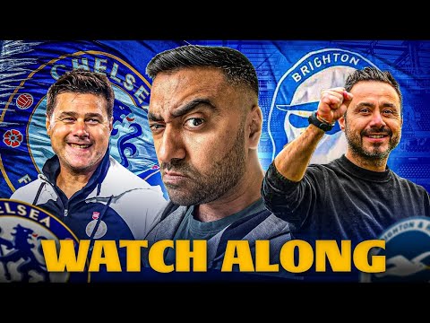 CHELSEA 3-2 BRIGHTON & HOVE ALBION LIVE WATCH ALONG & REACTIONS | GALLAGHER RED CARD!!