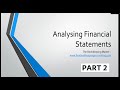 Analysing Financial Statements - Formulas & Ratios - Part 2 #accounting #business