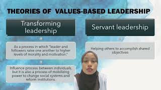 BTMT 3523 : CHAPTER 9: VALUES-BASED AND ETHICAL LEADERSHIP. ( Theories of values-based leadership)