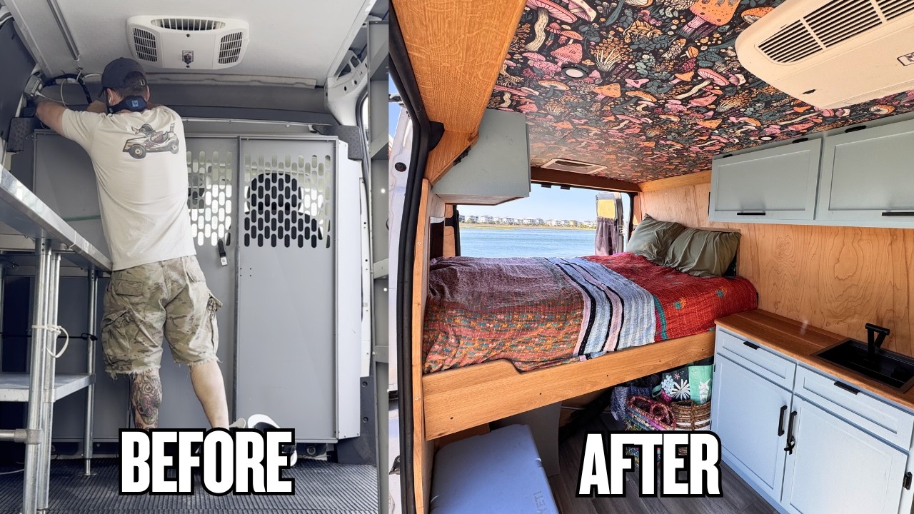 Full Van Build Woodworker's $4K DIY Conversion - YouTube