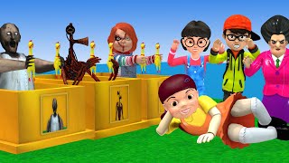 Scary Teacher 3D vs Doll Squid Game Chicken Catching Challenge Miss T vs 5 Neighbor Loser