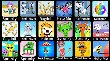 Increibox Sprunky Gameplay - Sprunky Survival vs HELP SPRUNKY : Tricky Story, Ragdoll Break,Part#32.