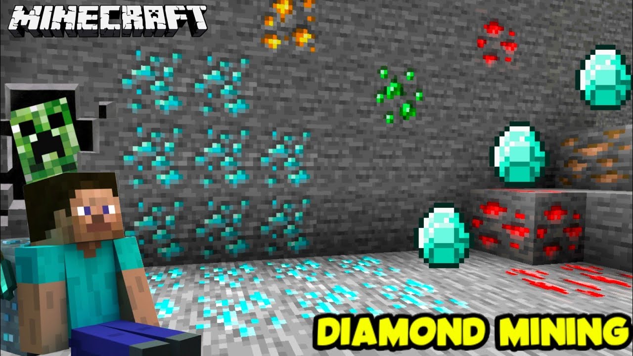 Diamonds Mining ⛏️ | Minecraft PE Survival Series in Hindi 1.21 Gamplay ...