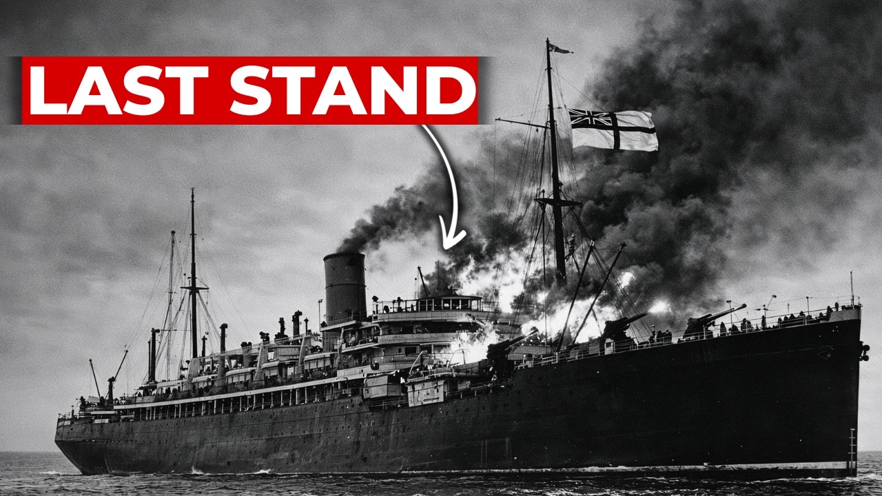 The 'Defenseless' British Liner That Charged A Battleship And Saved 32 Ships.