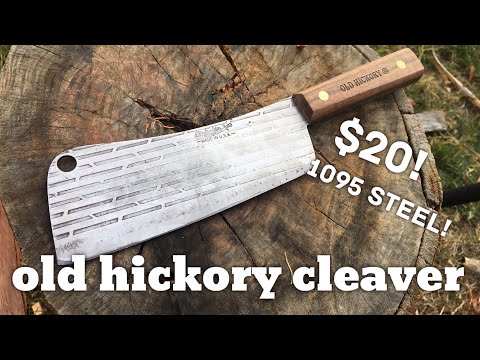 $20 Ontario Old Hickory Cleaver - Sharpening, Test and Review