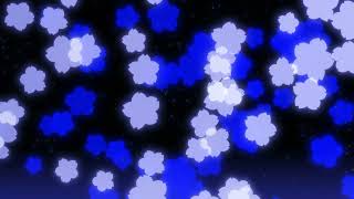 【With BGM】🌸Motion graphics background with soaring DeepBlue neon cherry blossoms🌸