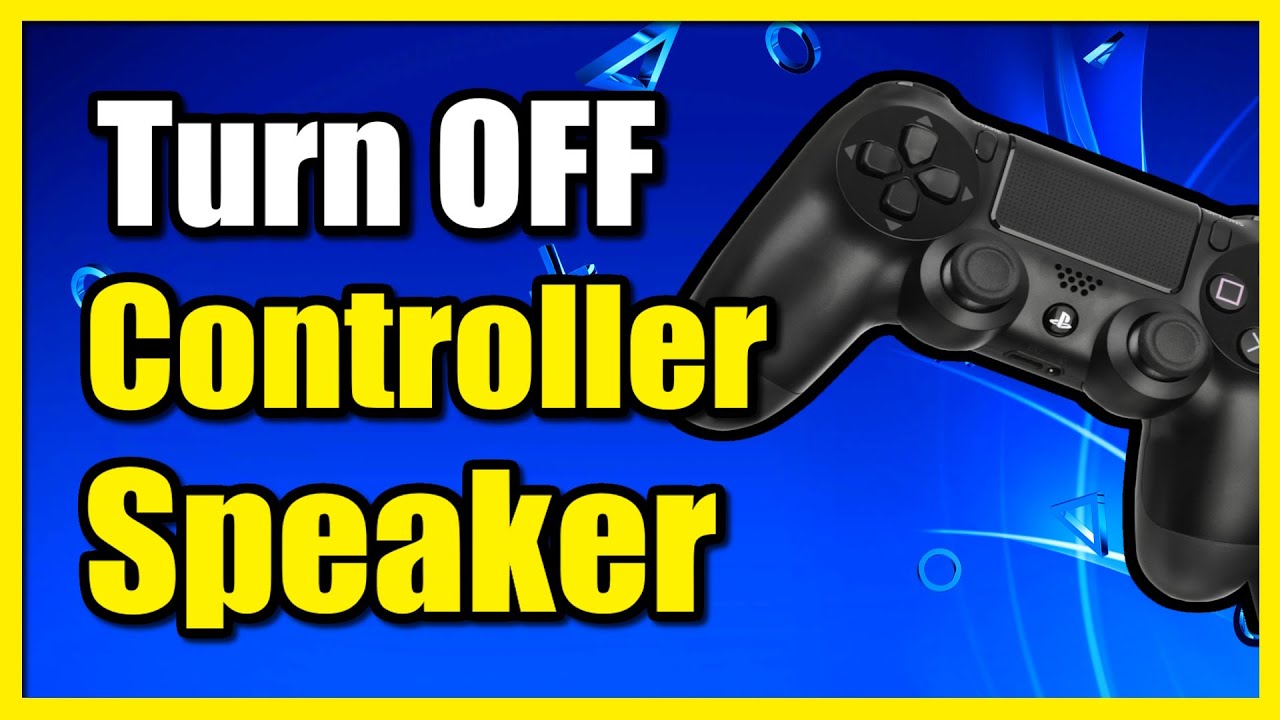 How to Turn OFF Controller Speaker on PS4 Console (Fast Method) - YouTube