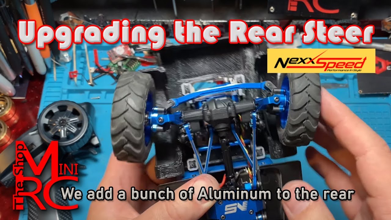 Kit Telaio LCG In Alluminio E Carbonio Nero Per Axial AX24 | NexxSpeed NS-AX24415L