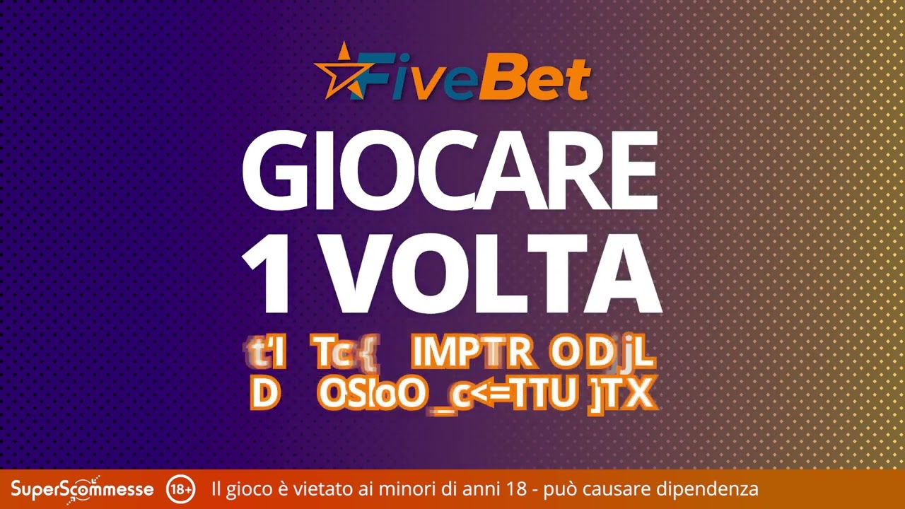 Fivebet bonus benvenuto