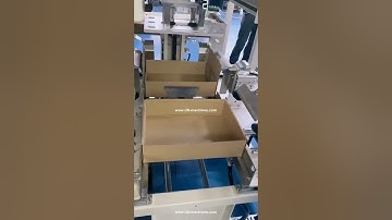 Empty carton box tray folding forming machine fruit case tray erecting forming line