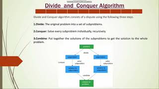 Divide and Conquer Algorithms and their Complexity