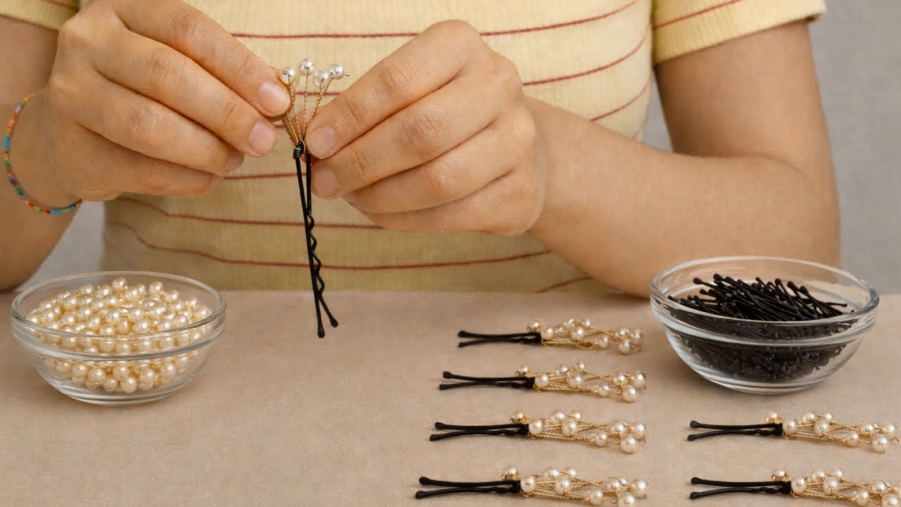 Ninguém acredita como é fácil fazer esse enfeite de cabelo 😱