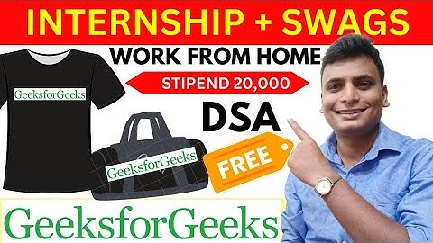 GeeksForGeeks Free DSA Course Free Swags And Internship Work From Home Online | GFG DSA Course | C++