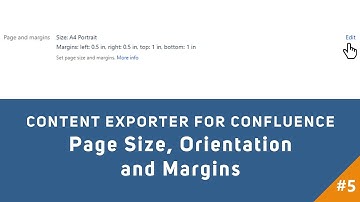 Content Exporter for Confluence - Page Size, Orientation and Margins